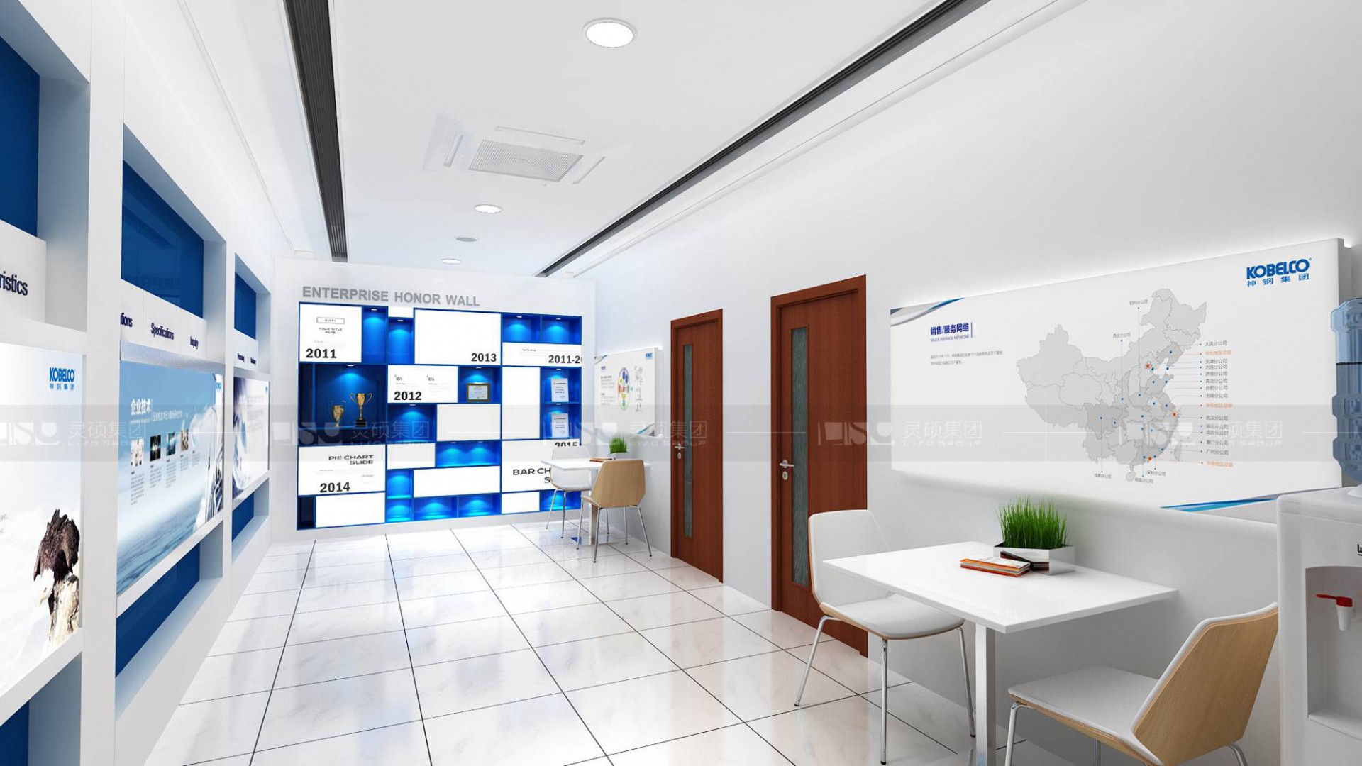 神鋼集團企業(yè)展廳設計案例