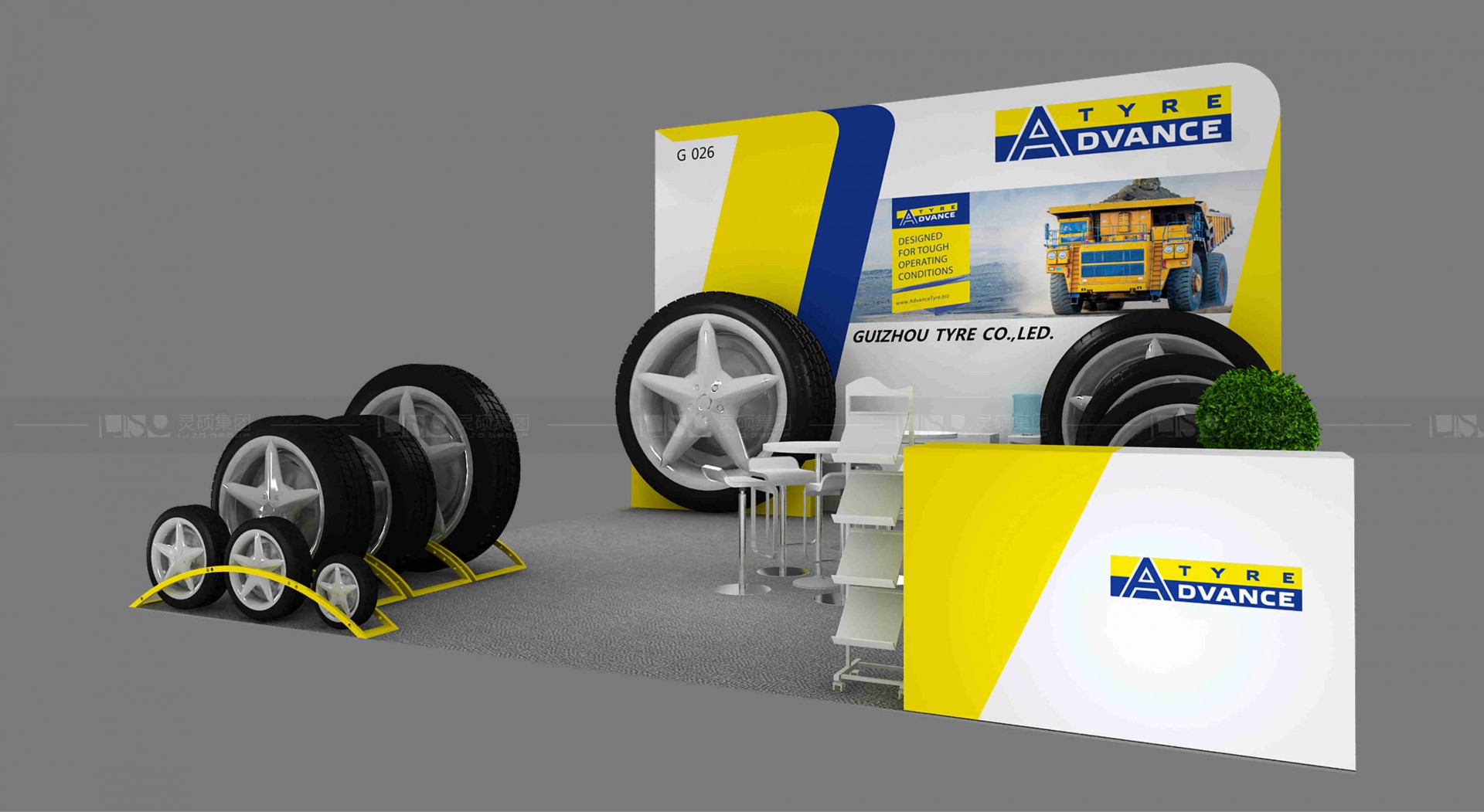 國(guó)外展臺(tái)設(shè)計(jì)搭建-泰昊輪胎