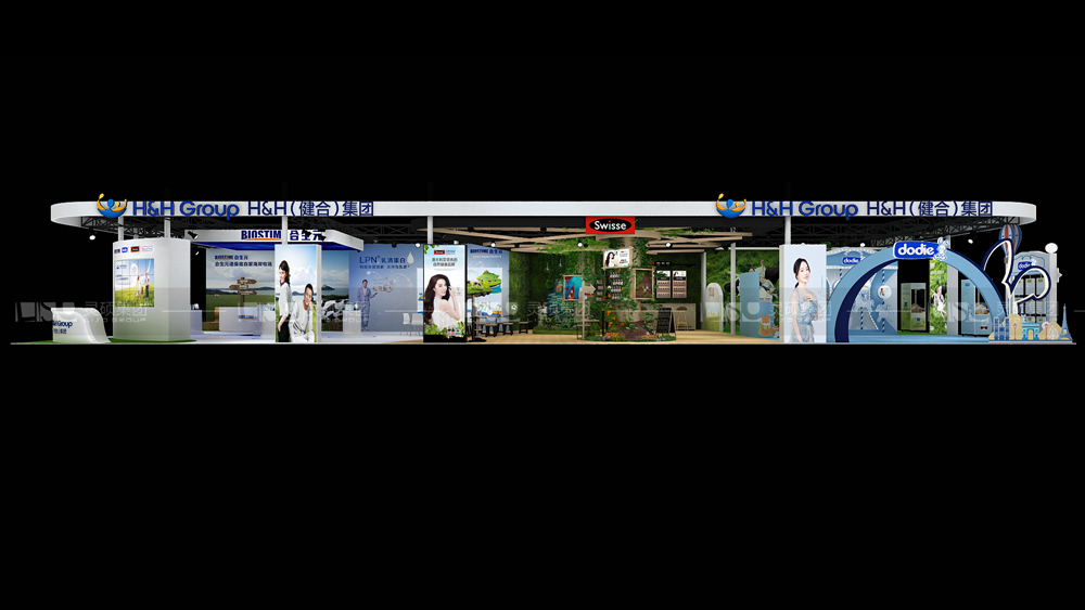 合生元-孕嬰童展臺設(shè)計案例