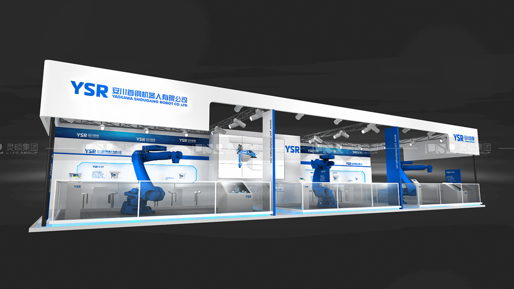 安川-慕里黑電子展臺設(shè)計(jì)