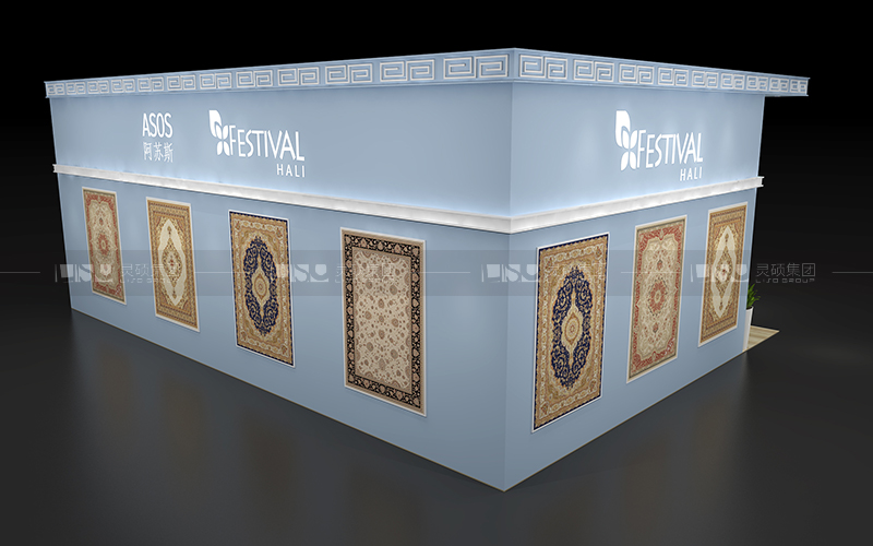 阿蘇斯-地材展臺(tái)設(shè)計(jì)搭建案例