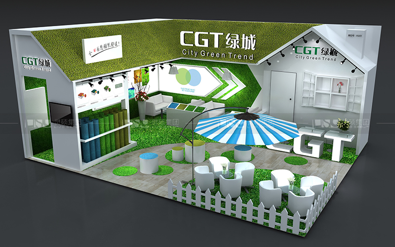 綠城-地材展臺設(shè)計(jì)搭建案例