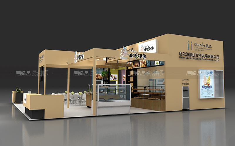 順達(dá)-焙烤展臺設(shè)計搭建案例