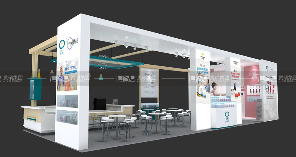 技源-食品添加劑展臺設(shè)計搭建案例