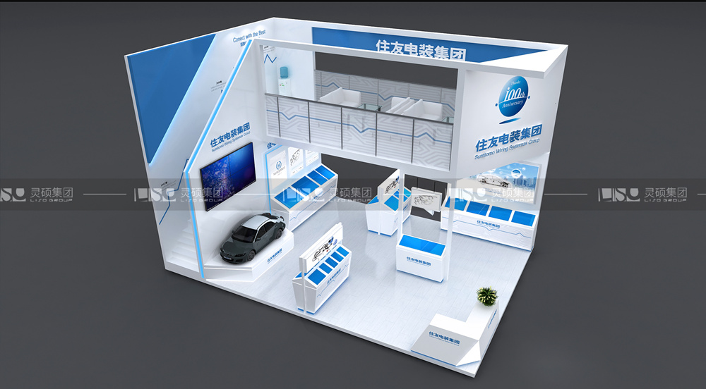 住友-慕里黑電子展臺(tái)設(shè)計(jì)