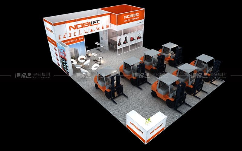 諾力-美國物料搬運(yùn)和物流展覽會(huì)展臺(tái)設(shè)計(jì)案例