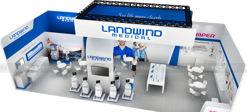 國外展臺設(shè)計搭建-藍(lán)韻醫(yī)療