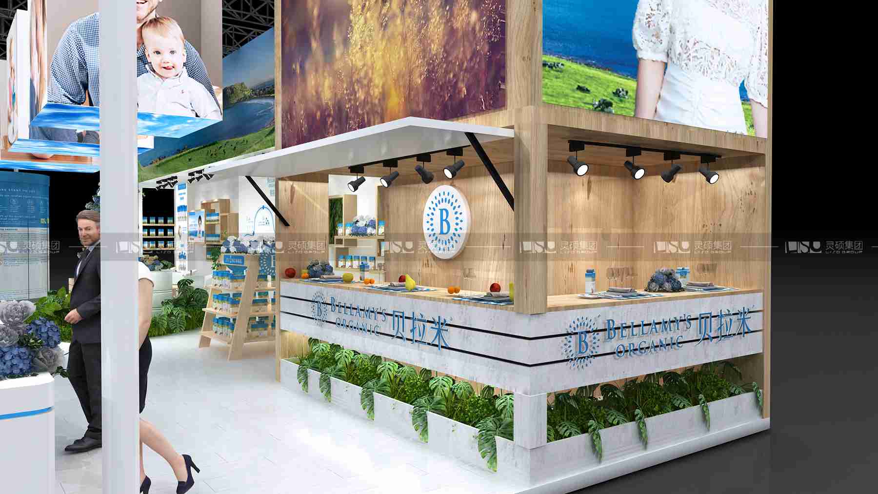 貝拉米-2019年上海展會展臺設計案例