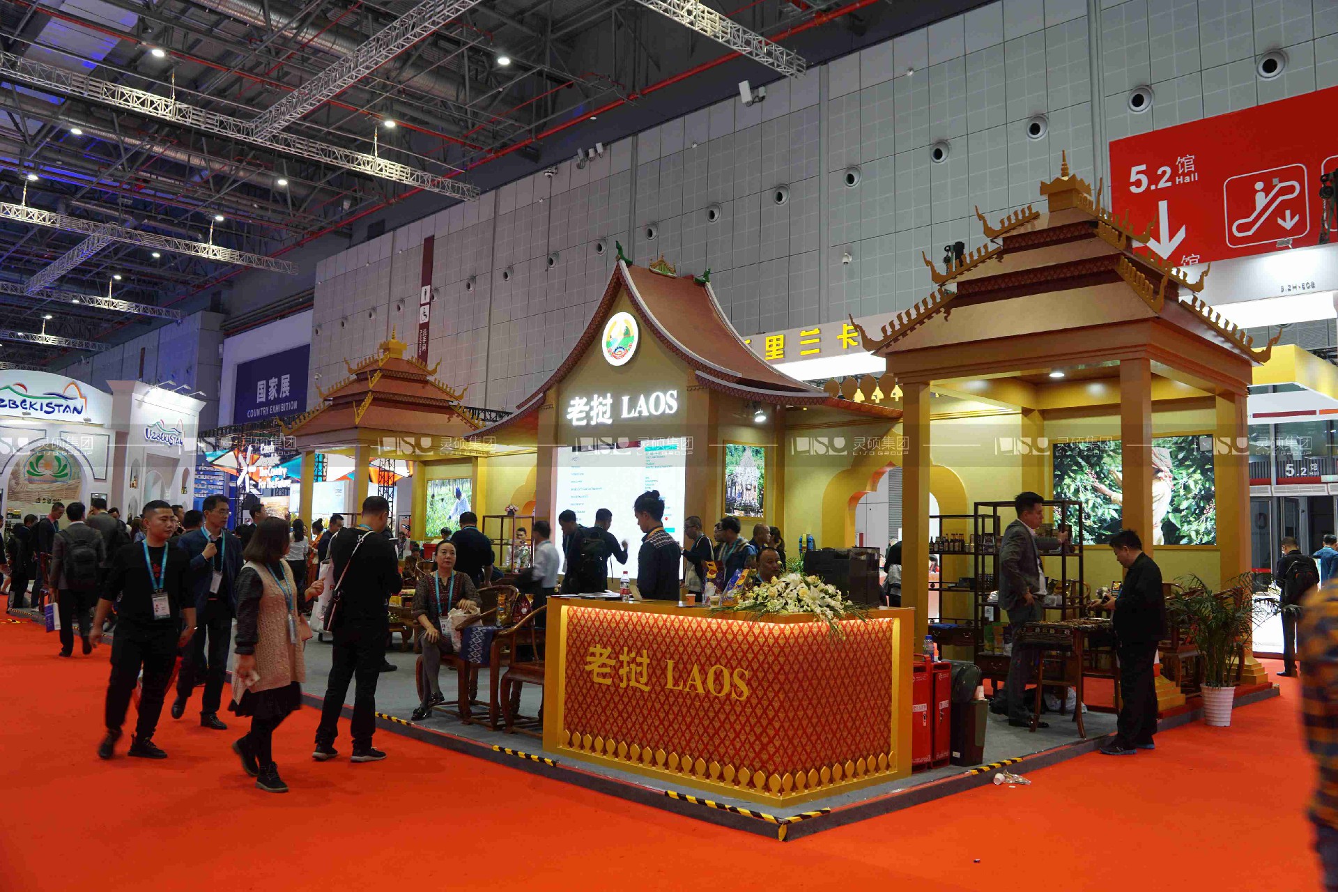 老撾-2019年上海展會展臺設計案例