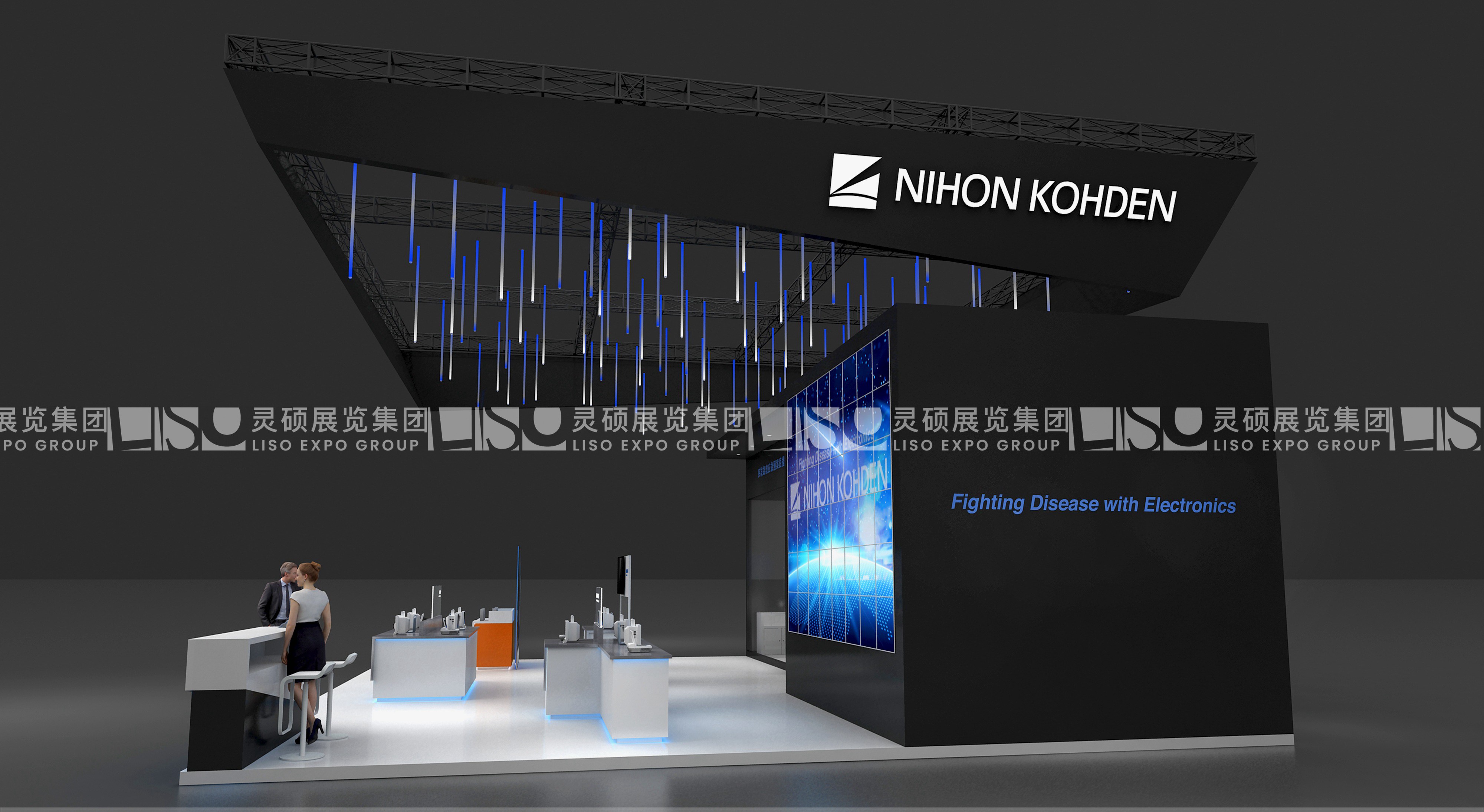 日本光電-上海展會(huì)展臺設(shè)計(jì)搭建案例