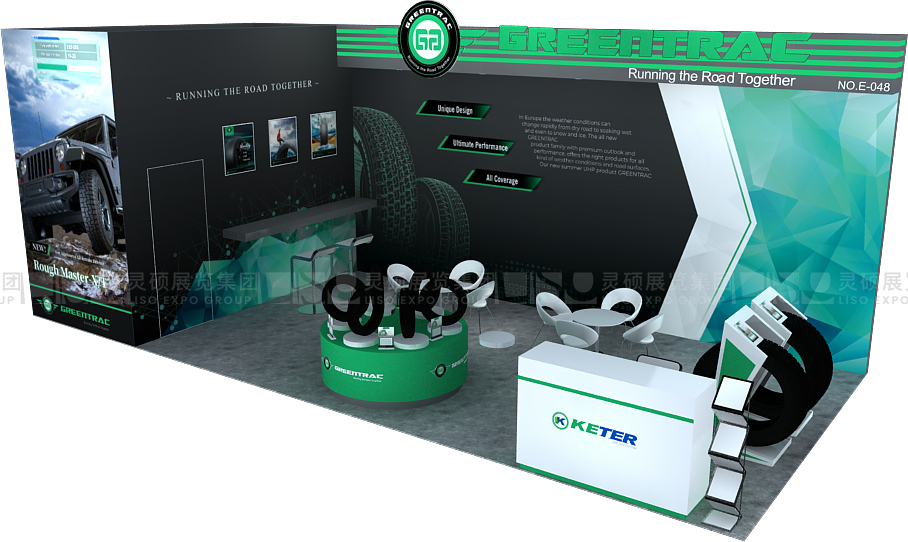 國外展臺設(shè)計搭建-凱特輪胎