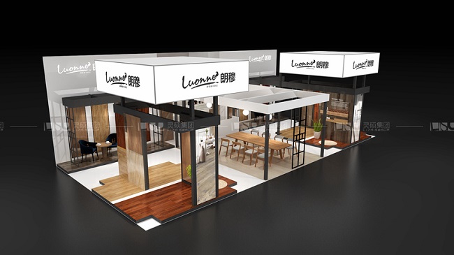 江蘇晟宇地板酒店用品展展臺設(shè)計搭建案例