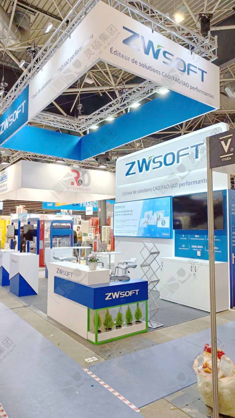 法國工業(yè)展展臺設(shè)計(jì)搭建-中望