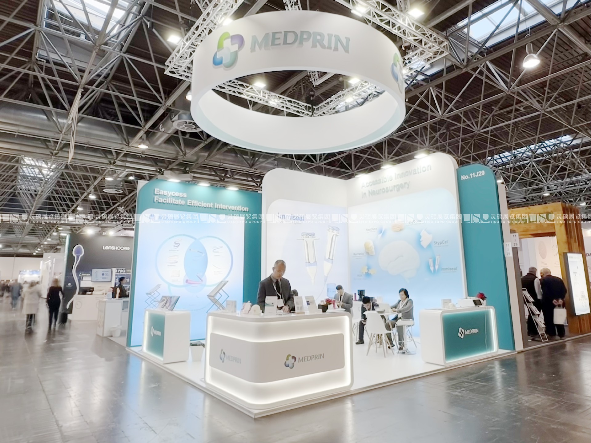 德國杜塞爾多夫醫(yī)療設(shè)備展覽會medica展臺設(shè)計搭建-邁普