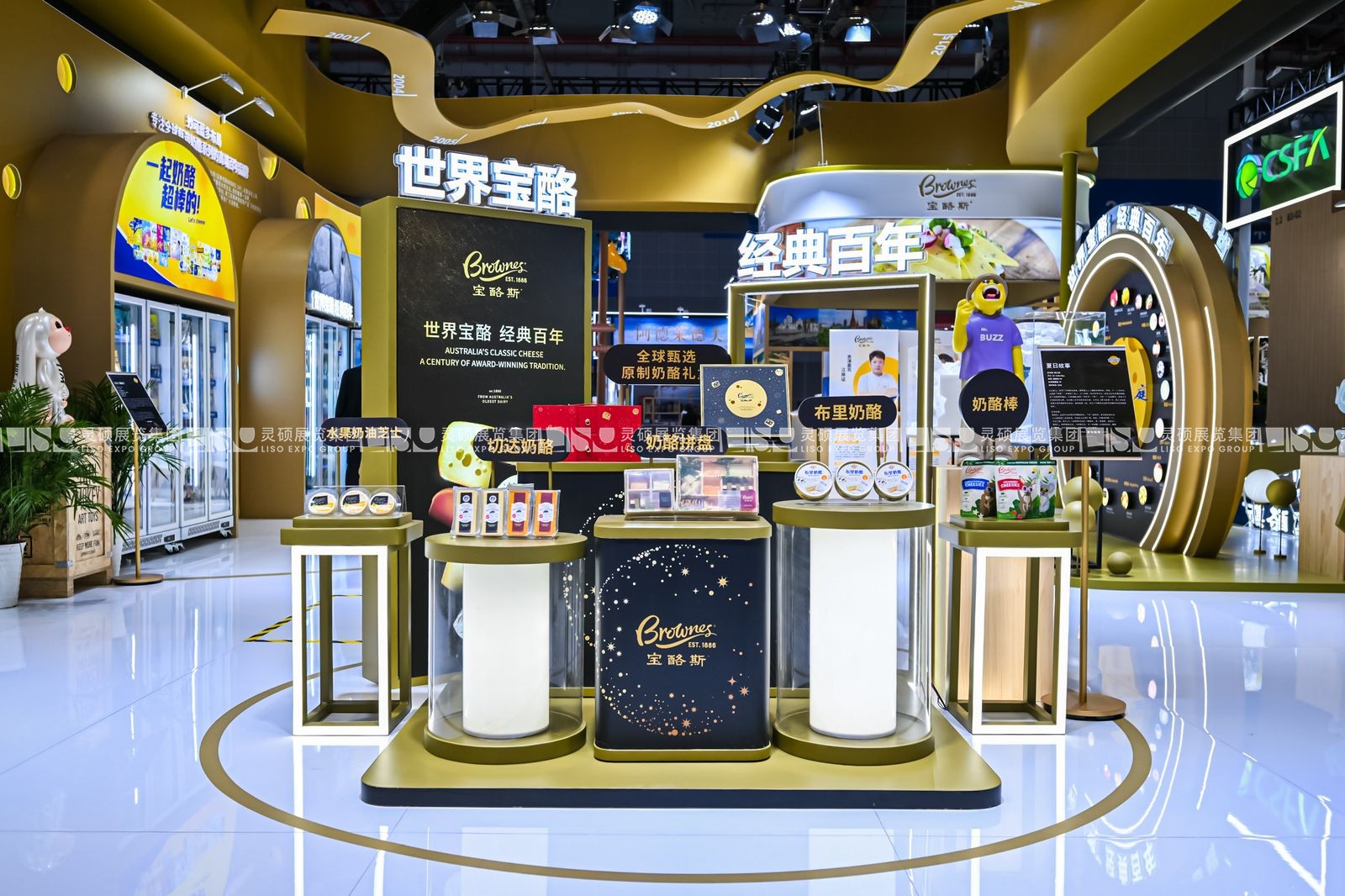 上海展會展臺搭建設(shè)計-妙可藍(lán)多