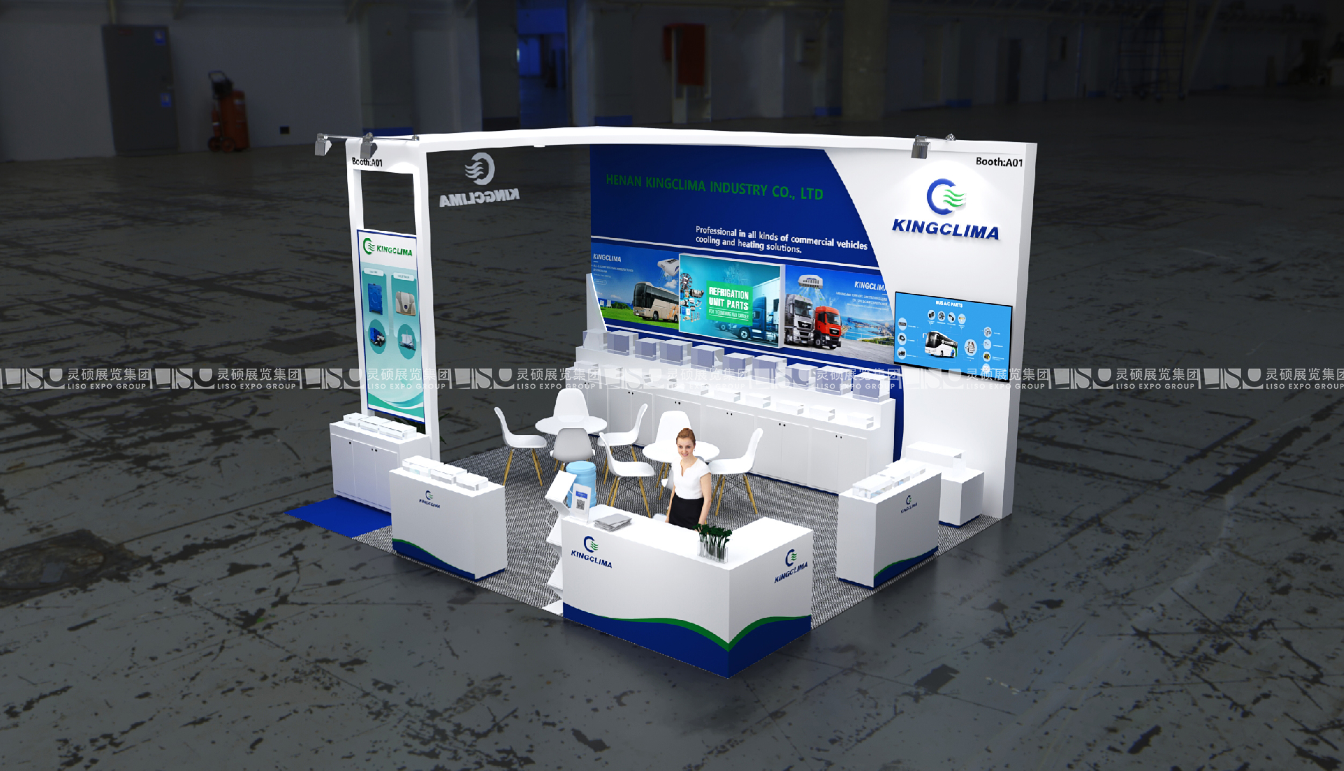 德國漢諾威車展展臺設計搭建案例-青森科技