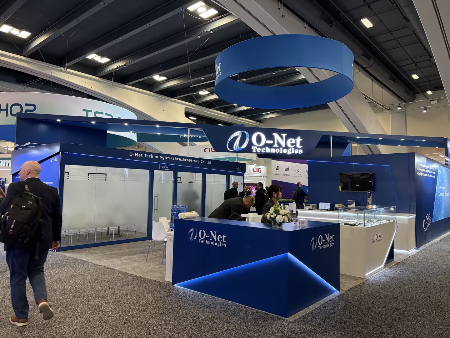 美國(guó)展臺(tái)設(shè)計(jì)搭建（光纖通訊展）